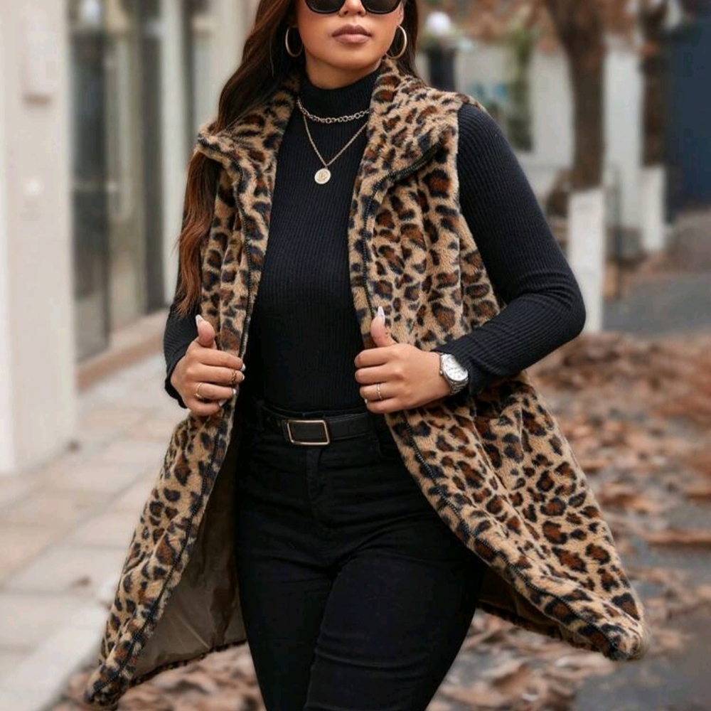 Leopard Print Women's Vest